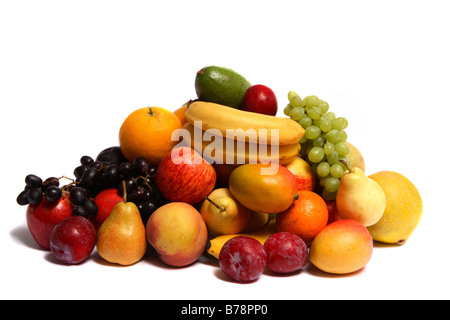 Ein Haufen von frischem Obst Stockfoto