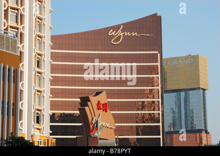 Wynn und MGM Kasinos, Macau Stockfoto