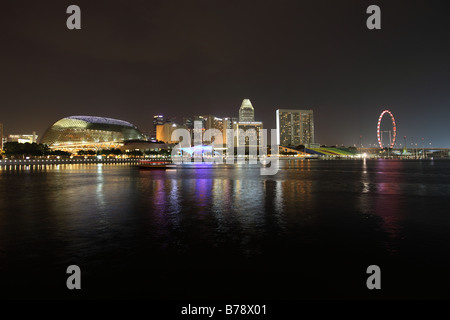 Skyline von Singapur Geschäftsviertel. Nihgh Ansicht Stockfoto