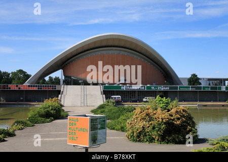 Haus der Kulturen der Welt oder Haus der Kulturen der Welt, Kongresshalle oder Montage Kammer, als Schwangere Auster oder schwanger Stockfoto