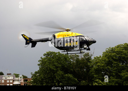 EC-145 Polizei-Hubschrauber Stockfoto