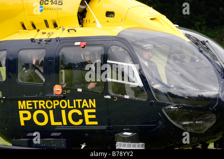 G-MPSA EC145 Polizei-Hubschrauber Stockfoto