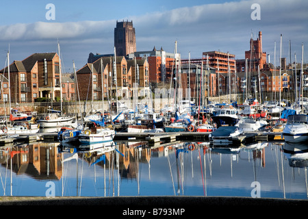 Coburg-Dock in Liverpool Waterrfont, Stockfoto