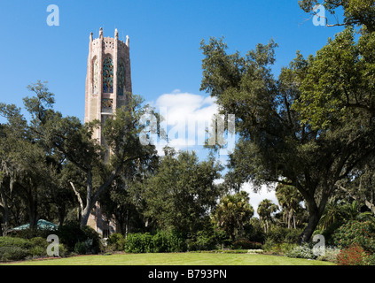 Der Carillon-Turm im Bok Tower Gardens in der Nähe von Lake Wales, Zentral-Florida, USA Stockfoto