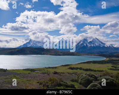 See-Sarmiento in Torres del Paine NP Patagonien Chile Südamerika Stockfoto