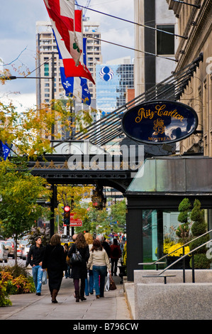 Das Ritz Carlton Hotel in Downtown Montreal Kanada Stockfoto