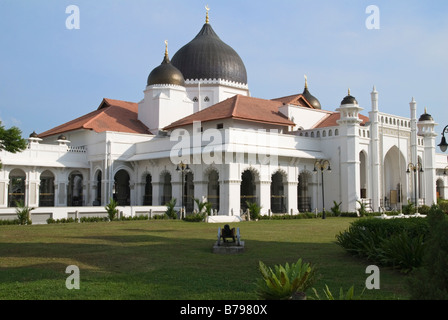 Kapitan Keling Moschee, durch Moghul-stil Kuppeln, Georgetown, Penang, Malaysia gekrönt Stockfoto