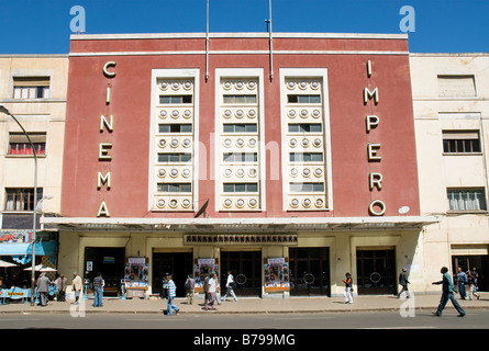 Impero-Kino und Café-Bar in Asmara, eritrea Stockfoto