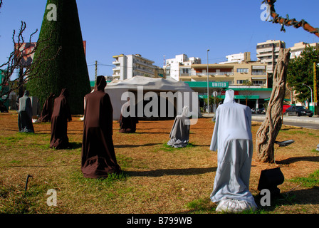 Weihnachts-Dekoration in den Straßen von beirut Stockfoto