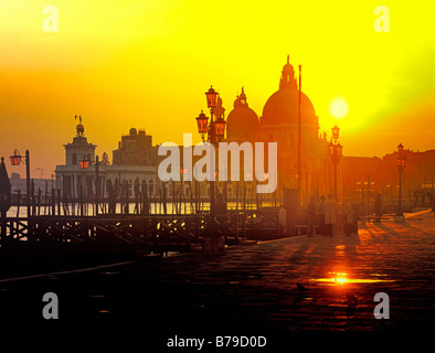 Venedig Italien bei Sonnenuntergang Stockfoto