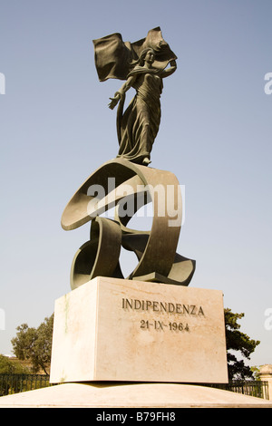 Independence Monument, Maglio Gärten, Mall, Floriana, Valletta, Malta Stockfoto