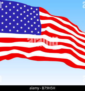 Amerikanische Flagge Stockfoto