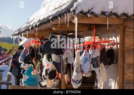 Souvenir-Stall auf Gubalowka Hill Zakopane Tatra Gebirge Podhale Region Polen Stockfoto