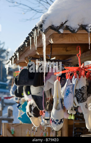 Souvenir-Stall auf Gubalowka Hill Zakopane Tatra Gebirge Podhale Region Polen Stockfoto