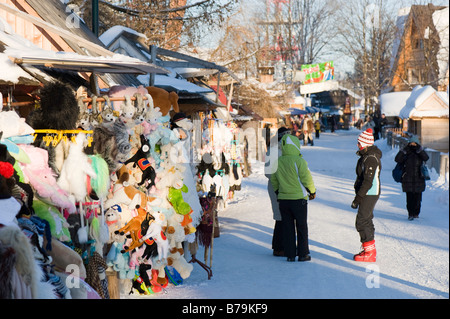 Souvenir-Stall auf Gubalowka Hill Zakopane Tatra Gebirge Podhale Region Polen Stockfoto