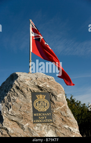 Die Handelsmarine Association Memorial an die nationale Gedenkstätte Arboreteum bei Alrewas, Staffordshire, England Stockfoto