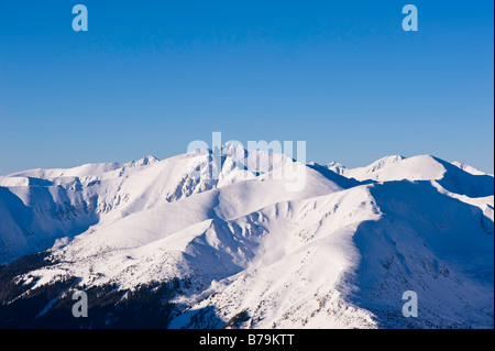 Hohe Tatra, gesehen vom Kasprowy Wierch Zakopane Tatra Gebirge Podhale Region Polen Stockfoto