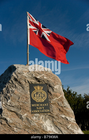 Die Handelsmarine Association Memorial an die nationale Gedenkstätte Arboreteum bei Alrewas, Staffordshire, England Stockfoto