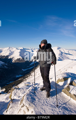 Wanderer auf Kasprowy Wierch Zakopane Tatra Gebirge Podhale Region Polen Stockfoto