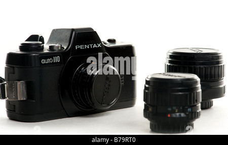 Pentax Auto 110 Mini-slr-Kamera aus dem Jahr 1978 Stockfoto