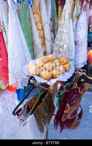 Souvenir-Stall auf Gubalowka Hill Zakopane Tatra Gebirge Podhale Region Polen Stockfoto