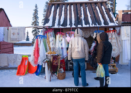 Souvenir-Stall auf Gubalowka Hill Zakopane Tatra Gebirge Podhale Region Polen Stockfoto