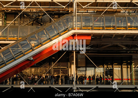 Kunst und kulturelles Zentrum, Centre Georges Pompidou in Paris, Frankreich, Europa Stockfoto