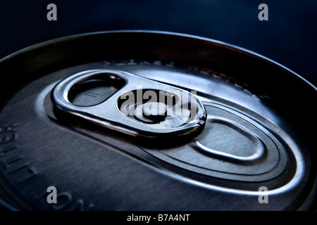 Ring-Pull-an der Spitze eines Getränks kann Stockfoto