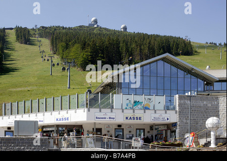 Talstation der Arber-Bergbahn am Mount Grosser Arber, in der Nähe von Bayerisch Eisenstein im Bayerischen Wald, Bayern Stockfoto