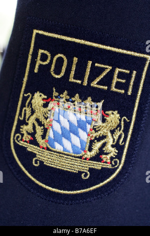 Bayerische Polizei-Abzeichen, Bayern, Deutschland, Europa Stockfoto