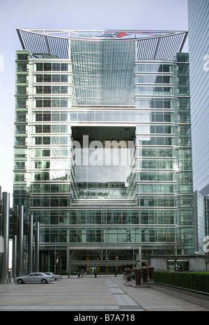 Bürogebäude der Bank of America in Canary Wharf in London, England, Großbritannien, Europa Stockfoto