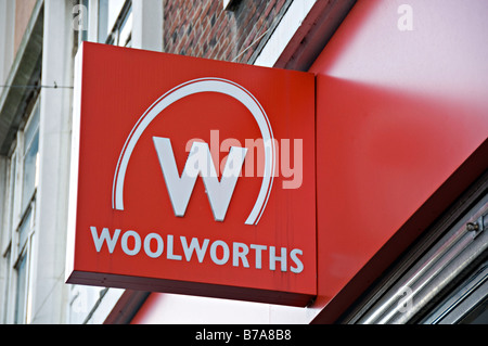 Woolworths speichern Logo London UK Stockfoto