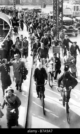 Historisches Foto, Straßenszene, ca. 1920 Stockfoto