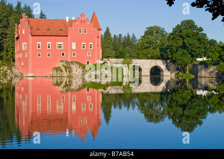 Schloss Cervena Lhota, Pluhův ďár Gemeinde, Süd-Böhmen, Tschechische Republik, Europa Stockfoto