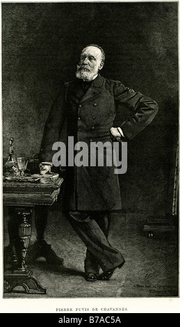 Pierre Puvis de Chavannes 14. Dezember 1824 – 24. Oktober 1898 französische Maler Société Nationale des Beaux-Arts Stockfoto