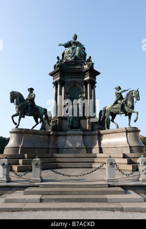 Denkmal für Maria Theresie, Natural History Museum, Maria-Theresien-Platz, Wien, Österreich, Europa Stockfoto