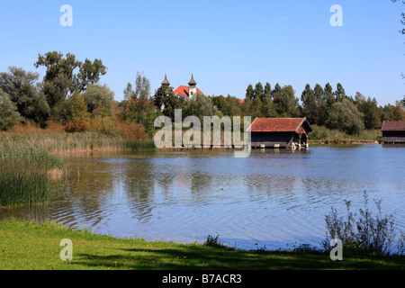 Kloster Schlehdorf am See Kochel, Upper Bavaria, Bayern, Deutschland, Europa Stockfoto