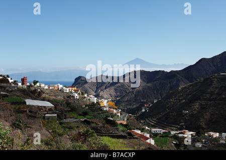 Hermigua, La Gomera, vor Teide auf Teneriffa, Kanarische Inseln, Spanien, Europa Stockfoto