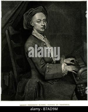 Georg Friedrich Händel George Frideric Handel (23. Februar 1685 – 14. April 1759) war ein englischer Barock-Komponist der deutschen Birt Stockfoto