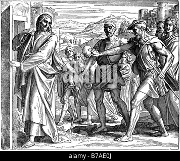 Die beiden blinder Mann von Kafarnaum Stockfoto