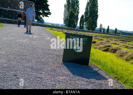 Polygon-Wood-Friedhof, Buttes Friedhof und Tyne Cot Friedhof in der Nähe von Ypern in Belgien. Berühmte WW1 Kampfszenen und schwere Yards. Stockfoto