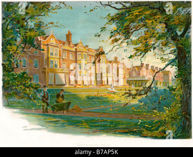 Sandringham Haus Garten Gärtner Baumlandschaft Stockfoto