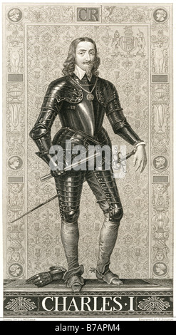 Charles war ich (19 November 1600 – 30. Januar 1649) König von England, Schottland und Irland vom 27. März 1625 bis zu seiner Hinrichtung. Stockfoto