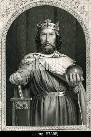 Karl der große Carolus Magnus oder Karolus Magnus, d. h. Karl der große (2 April 742 – 28 Januar 814) war König der Franken f Stockfoto