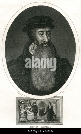 John Knox (c. 1510 – 24. November 1572) war ein schottischer Geistlicher und Führer der protestantischen Reformation, als die f gilt, Stockfoto