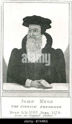 John Knox (c. 1510 – 24. November 1572) war ein schottischer Geistlicher und Führer der protestantischen Reformation, als die f gilt, Stockfoto