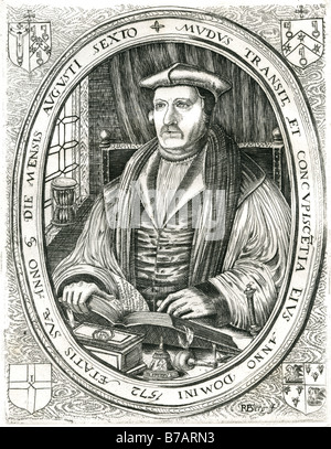 Matthew Parker (6 August 1504 – 17 Mai 1575) war Erzbischof von Canterbury von 1559 bis zu seinem Tod im Jahre 1575. Er war auch ein Einfl Stockfoto