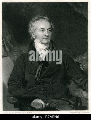 Thomas Young (13. Juni 1773 – 10. Mai 1829) war ein englischer Universalgelehrter die bemerkenswerten Beitrag für die Blickfelder, Licht, Stockfoto