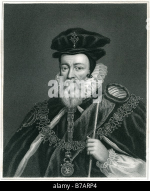 William Cecil, 1. Baron Burghley (manchmal buchstabiert Burleigh) (13 September 1520 – 4 August 1598), KG war ein englischer Staatsmann Stockfoto