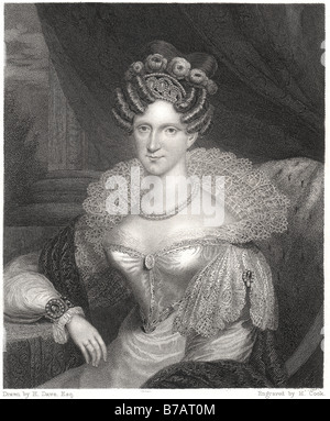 Queen Sie Adelaide Prinzessin Adelaide von Saxe-Meiningen (Adelaide Louise Theresa Caroline Amelia später Königin Adelaide; 13 August-179 Stockfoto
